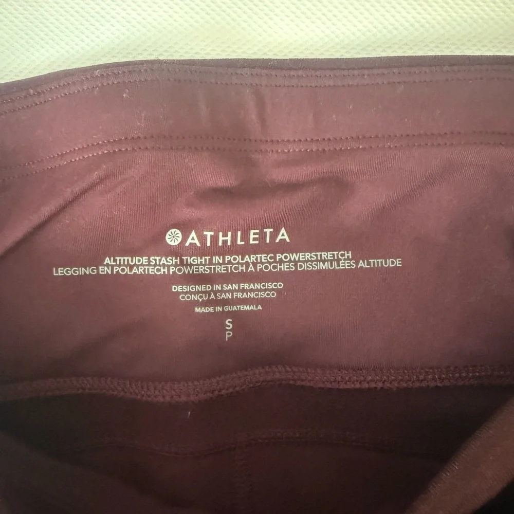 Athleta Cabernet altitude polartec leggings - Picture 6 of 9